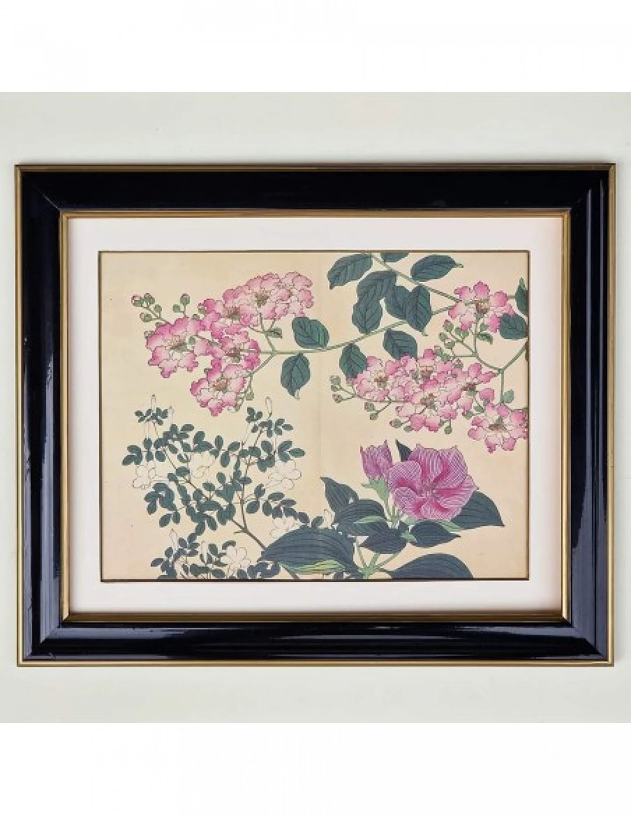 Flowers, Japanese print, 1950s 3