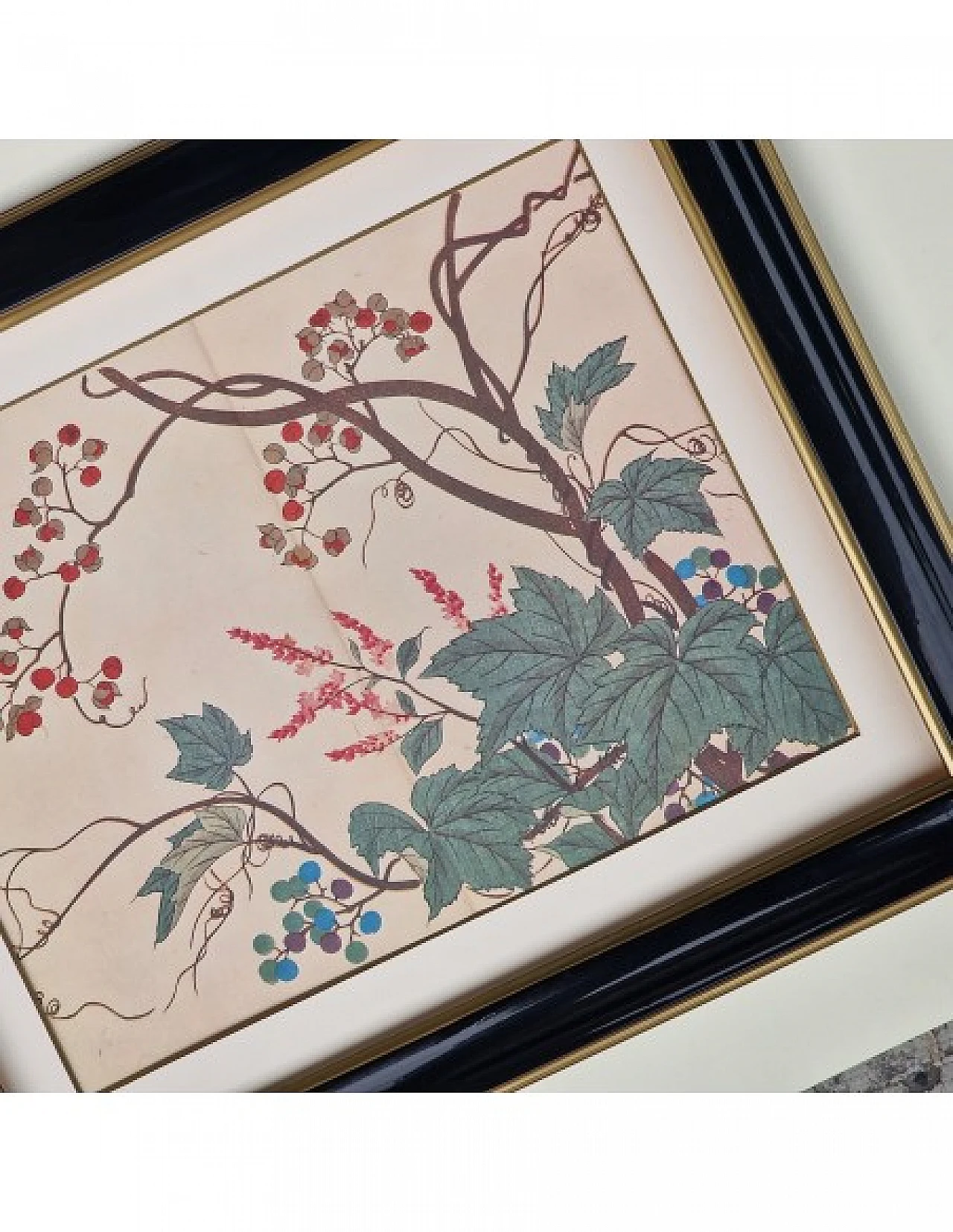 Flowers, Japanese print, 1950s 8