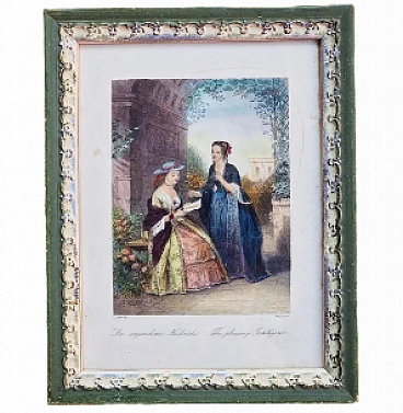 William French, The pleasing intelligence, etching, 1840