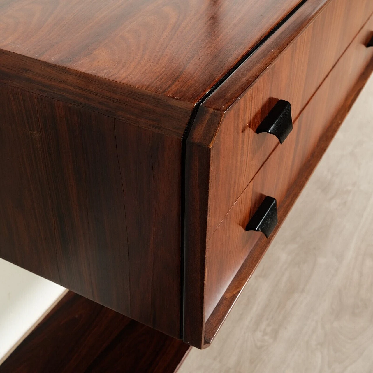 Libreria in palissandro e ferro, anni '60 16