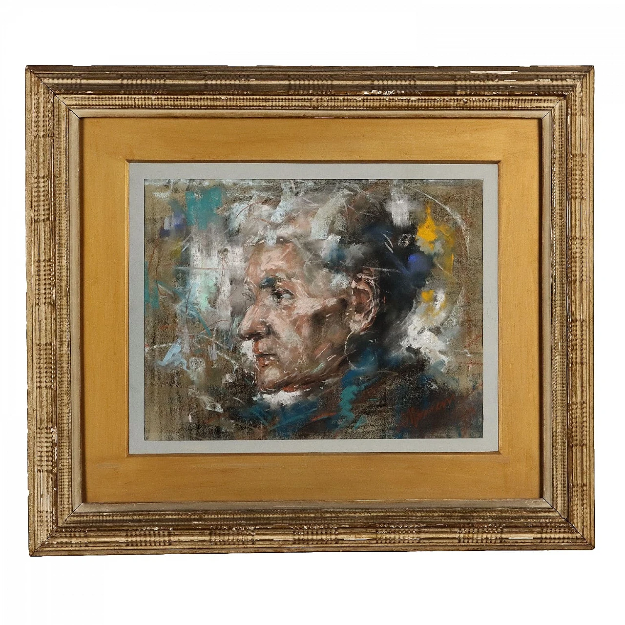 Antonio Mancini, Vecchia ciociara, pastels on paper, 1910 1