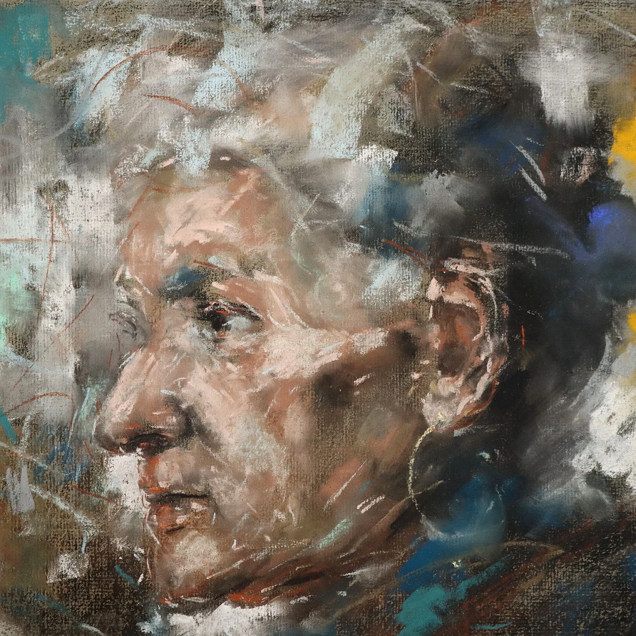 Antonio Mancini, Vecchia ciociara, pastels on paper, 1910 3