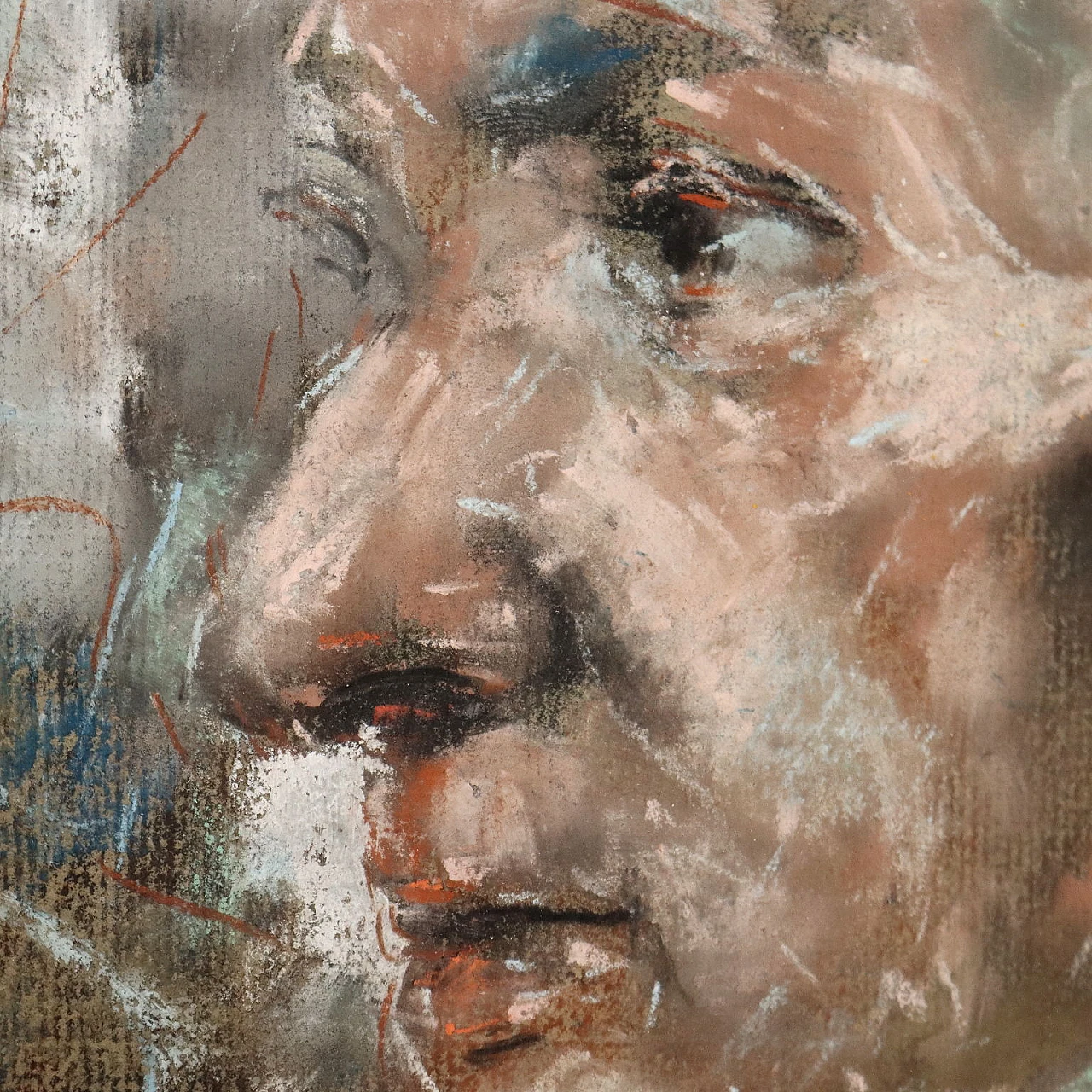 Antonio Mancini, Vecchia ciociara, pastels on paper, 1910 4