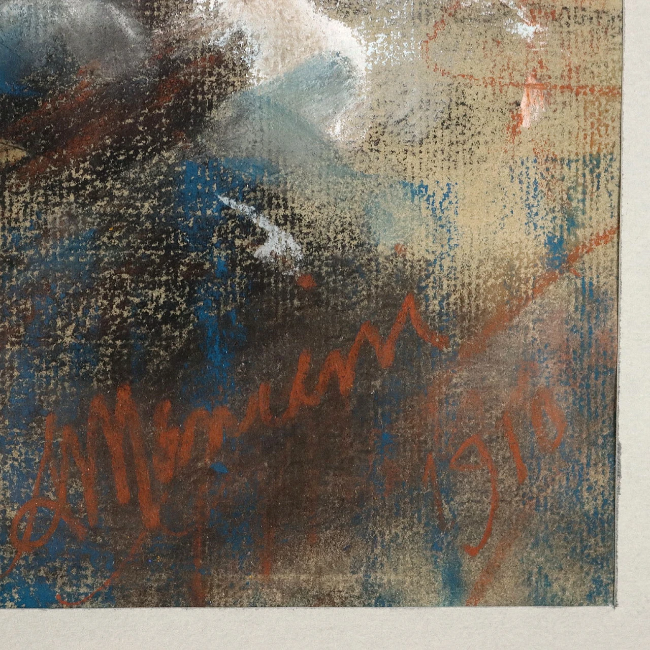 Antonio Mancini, Vecchia ciociara, pastels on paper, 1910 6