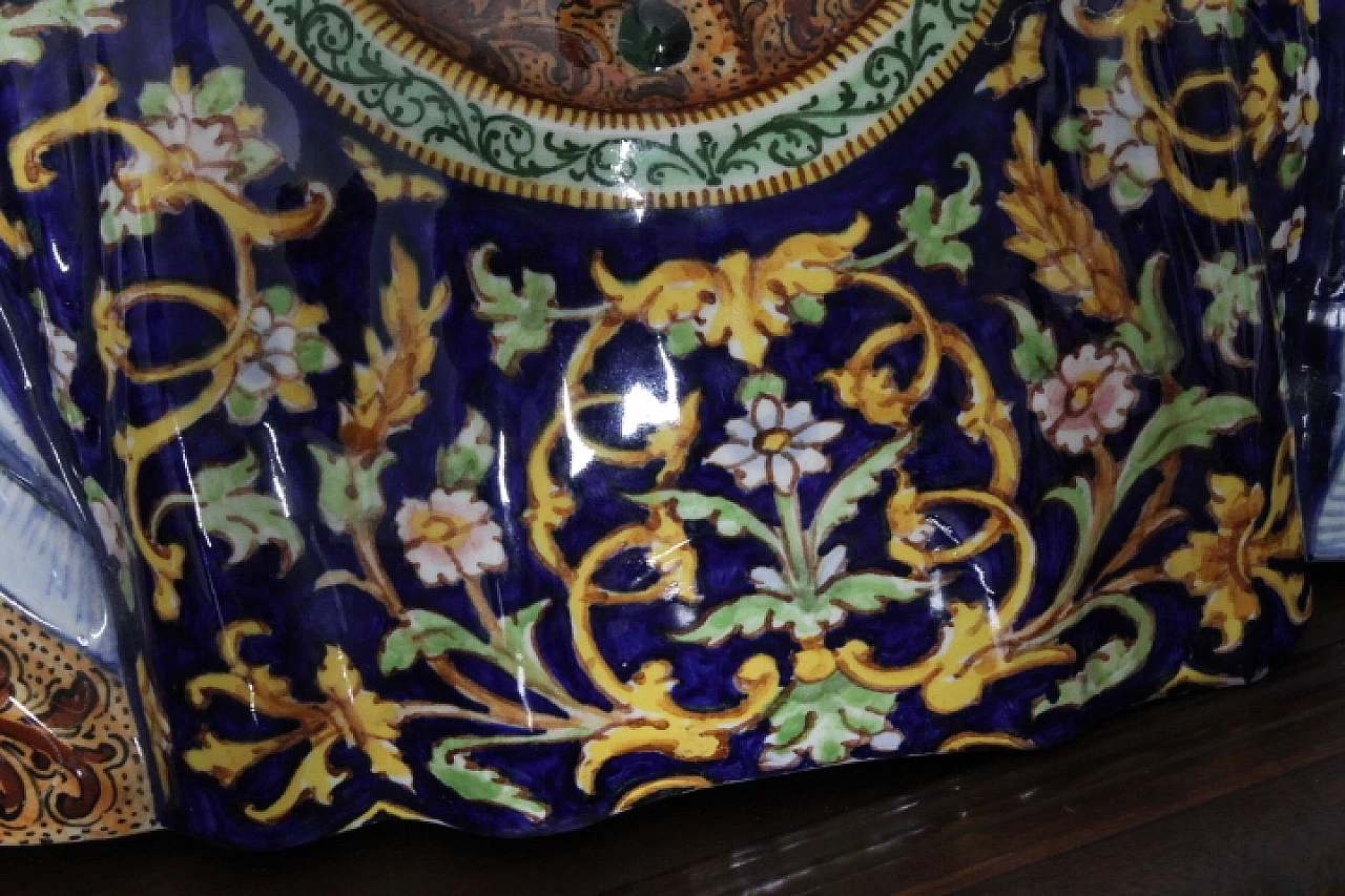 Coppia di busti in maiolica di Minghetti Bologna, inizio '900 6