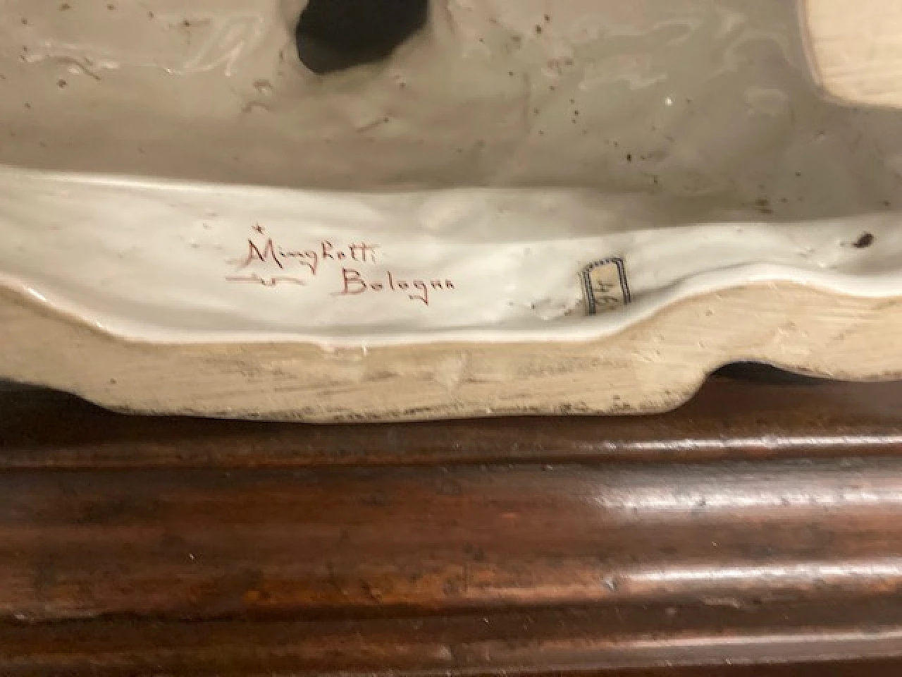 Coppia di busti in maiolica di Minghetti Bologna, inizio '900 18