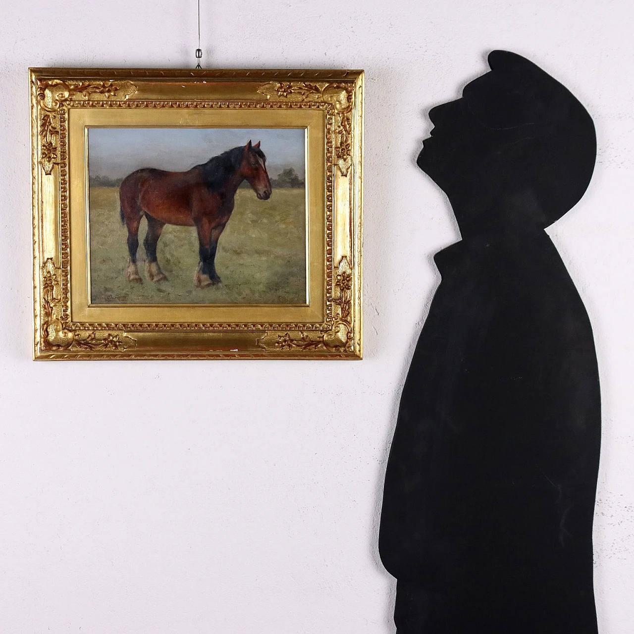 Joseph Dixon Clark, Horse, oil on cardboard 2