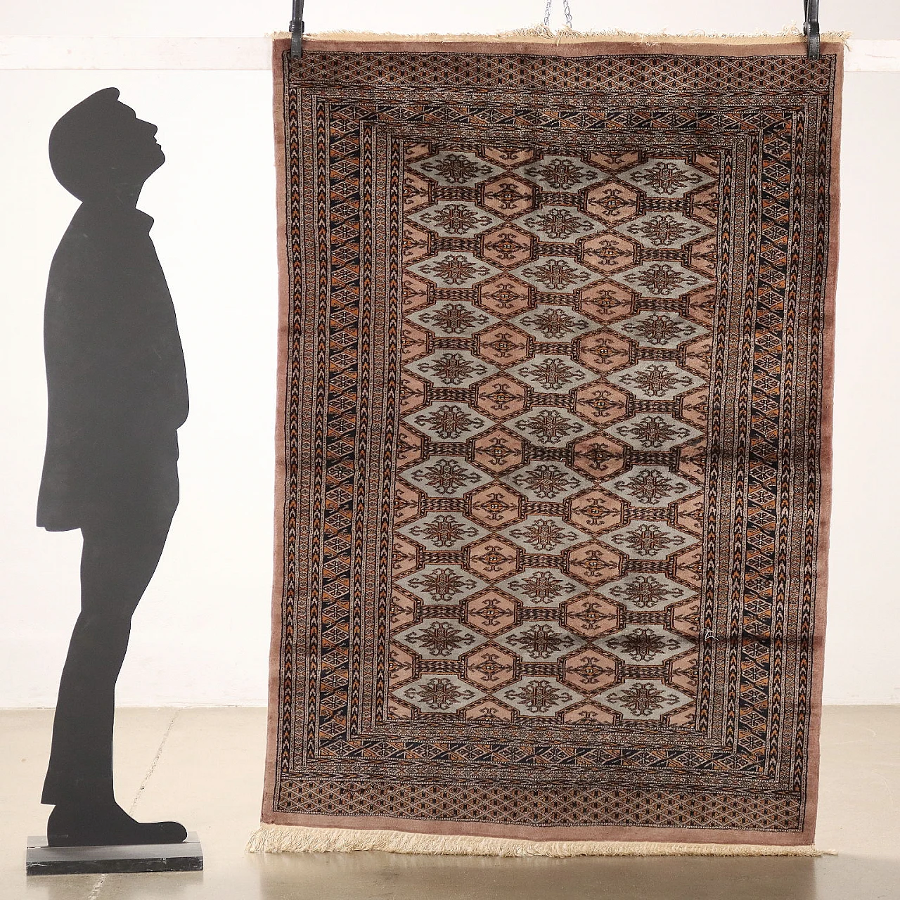 Pakistani Bukhara rug in wool and cotton 2