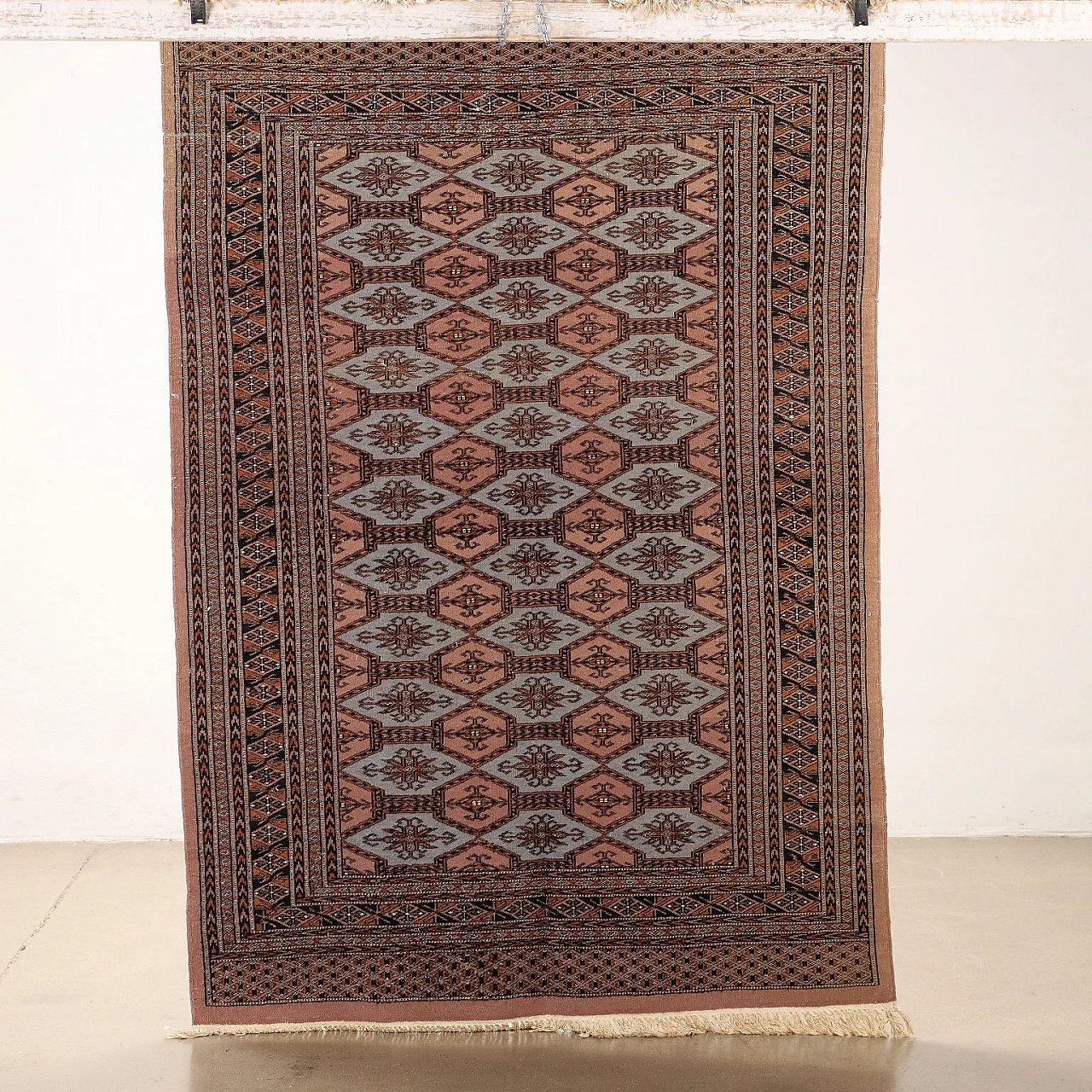 Pakistani Bukhara rug in wool and cotton 6