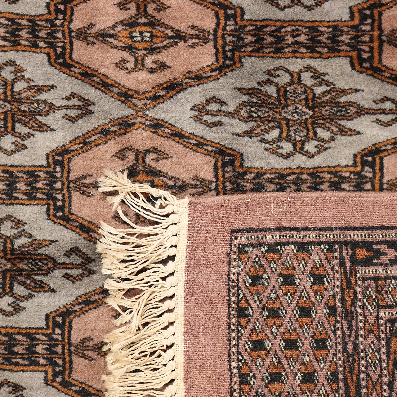 Pakistani Bukhara rug in wool and cotton 8