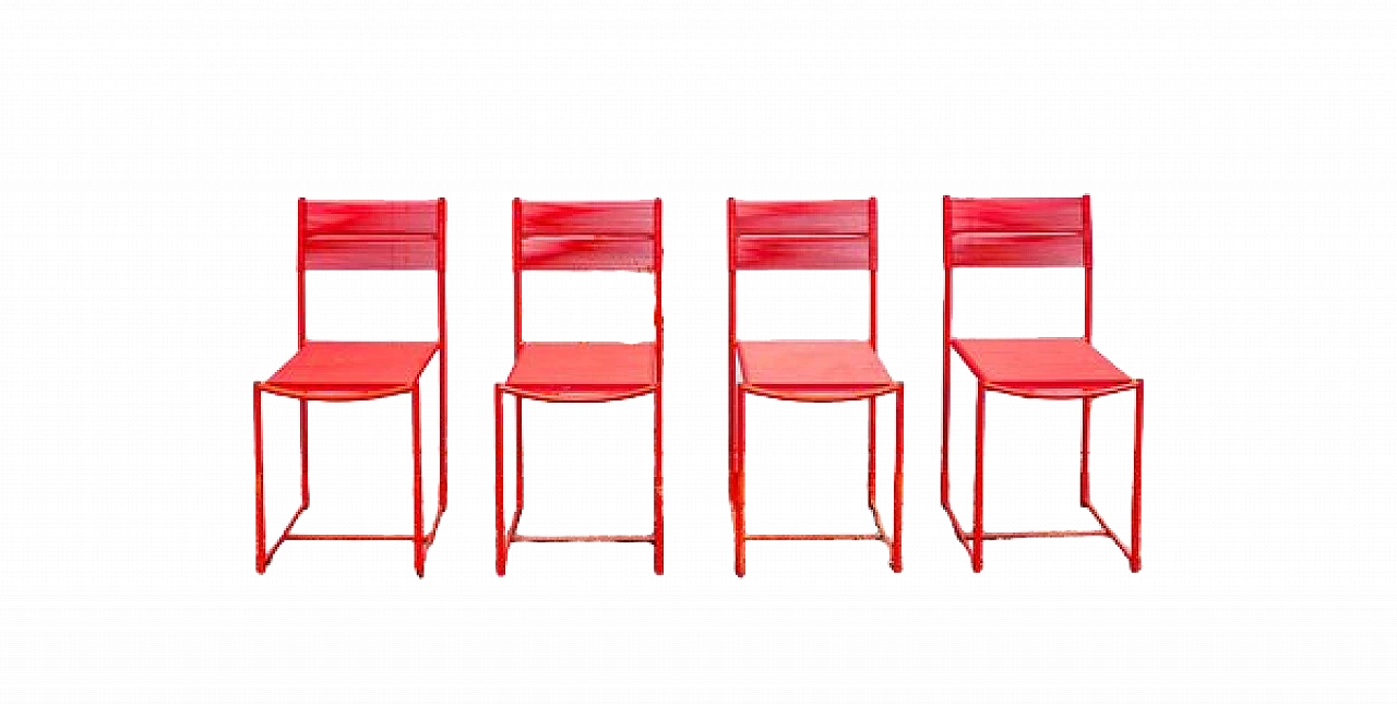 4 Sedie Spaghetti di Giandomenico Belotti per Alias, 1979 11