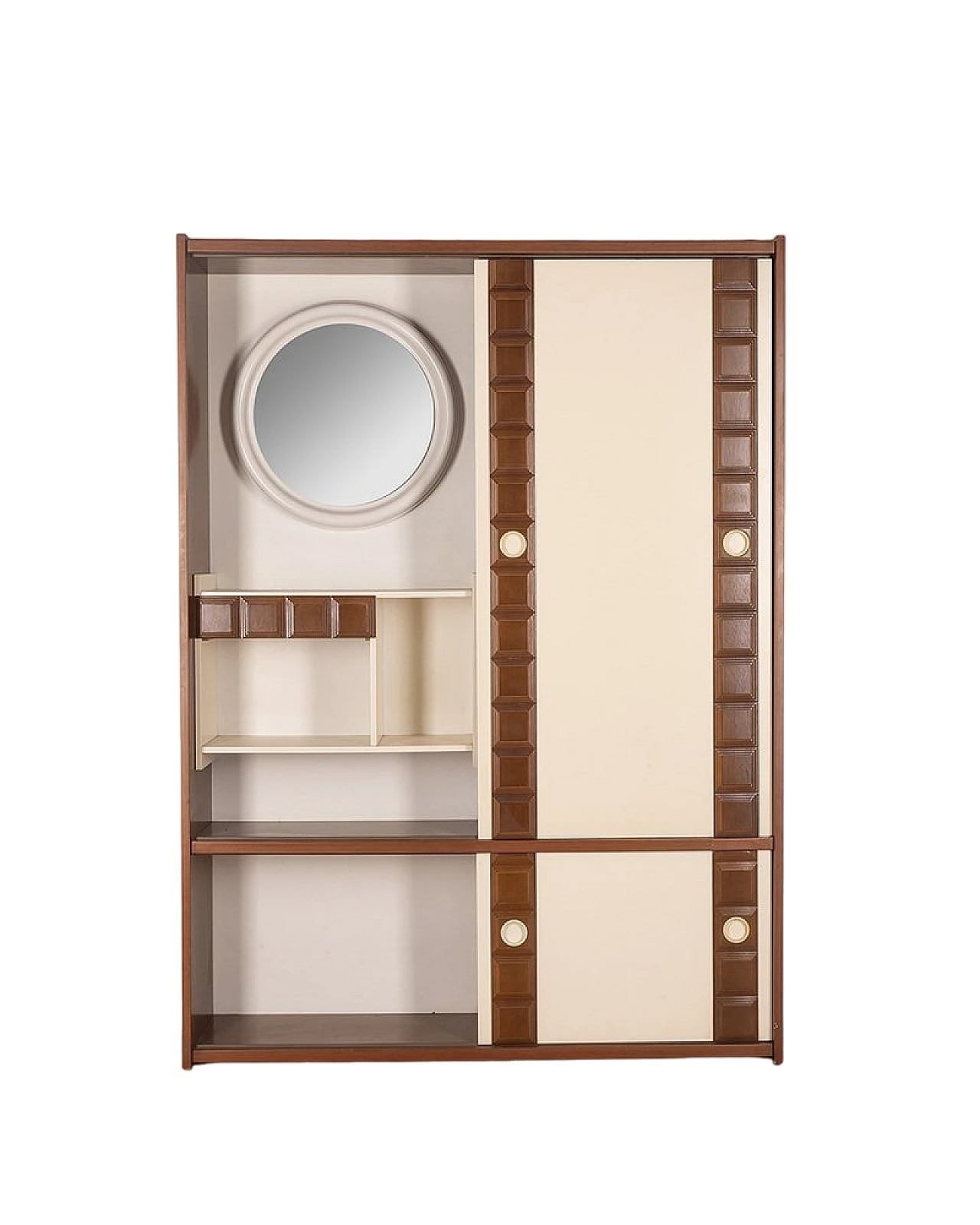 Mobile da ingresso con ante scorrevole ed attaccapanni, anni '60 9