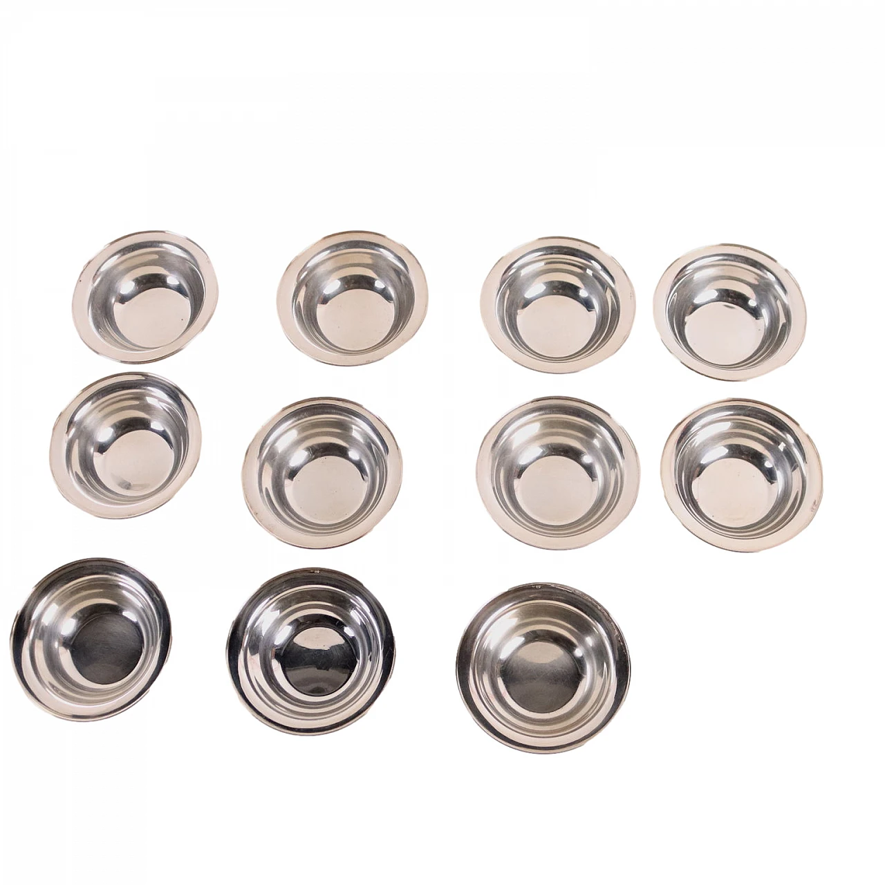 12 Ciotole lavamani in argento di Cappelli Fulvio Firenze, tardo '900 1