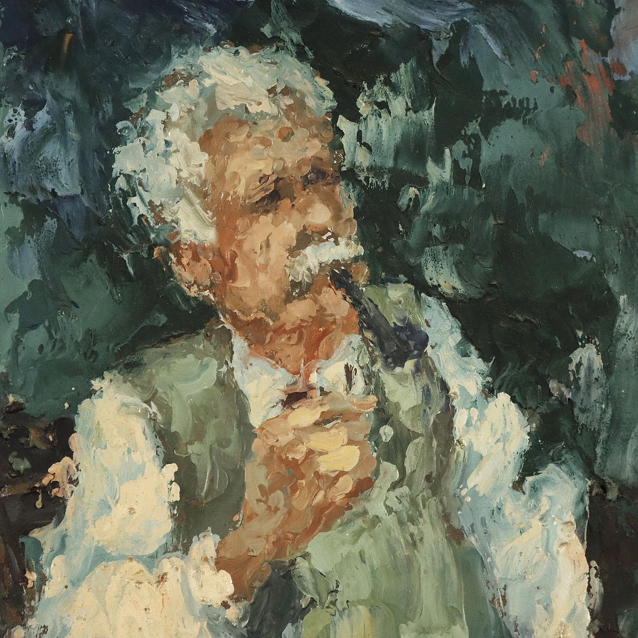 Salvatore Sportelli, Figura seduta, olio su tavola 3