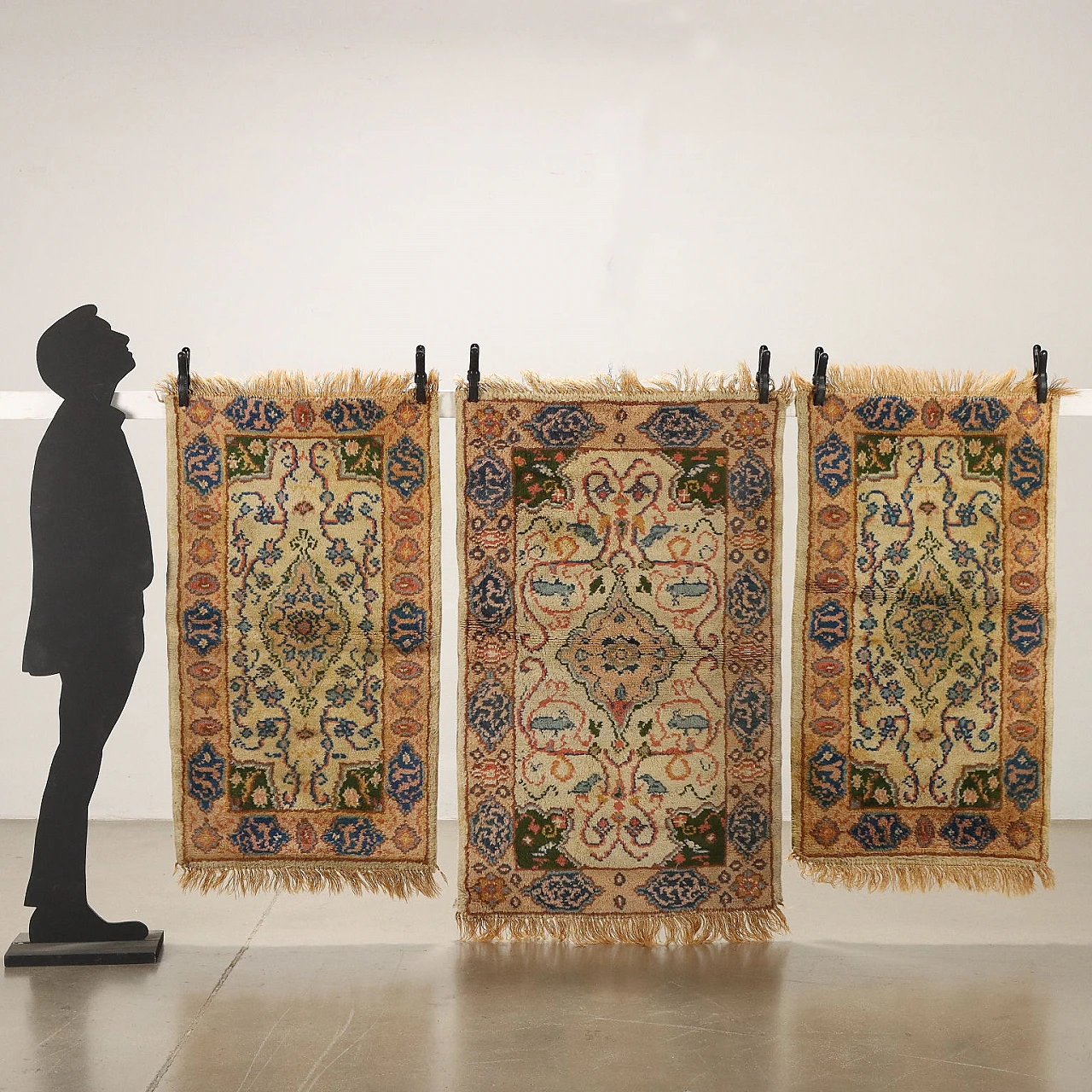 3 Moroccan cotton and wool Marrakech rugs 2