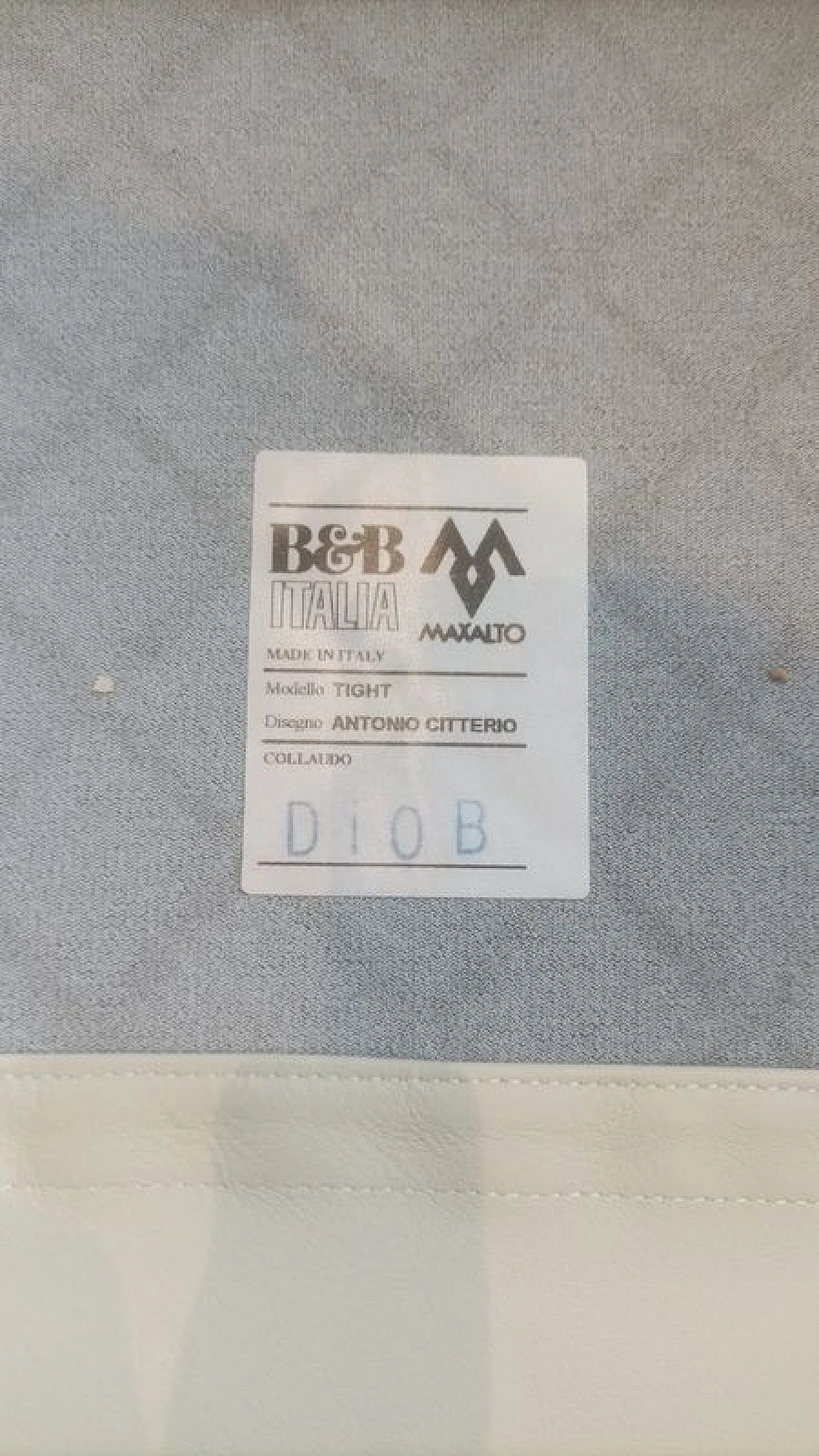 3 Poltrone Tight in pelle di Antonio Citterio per B&B Italia 6