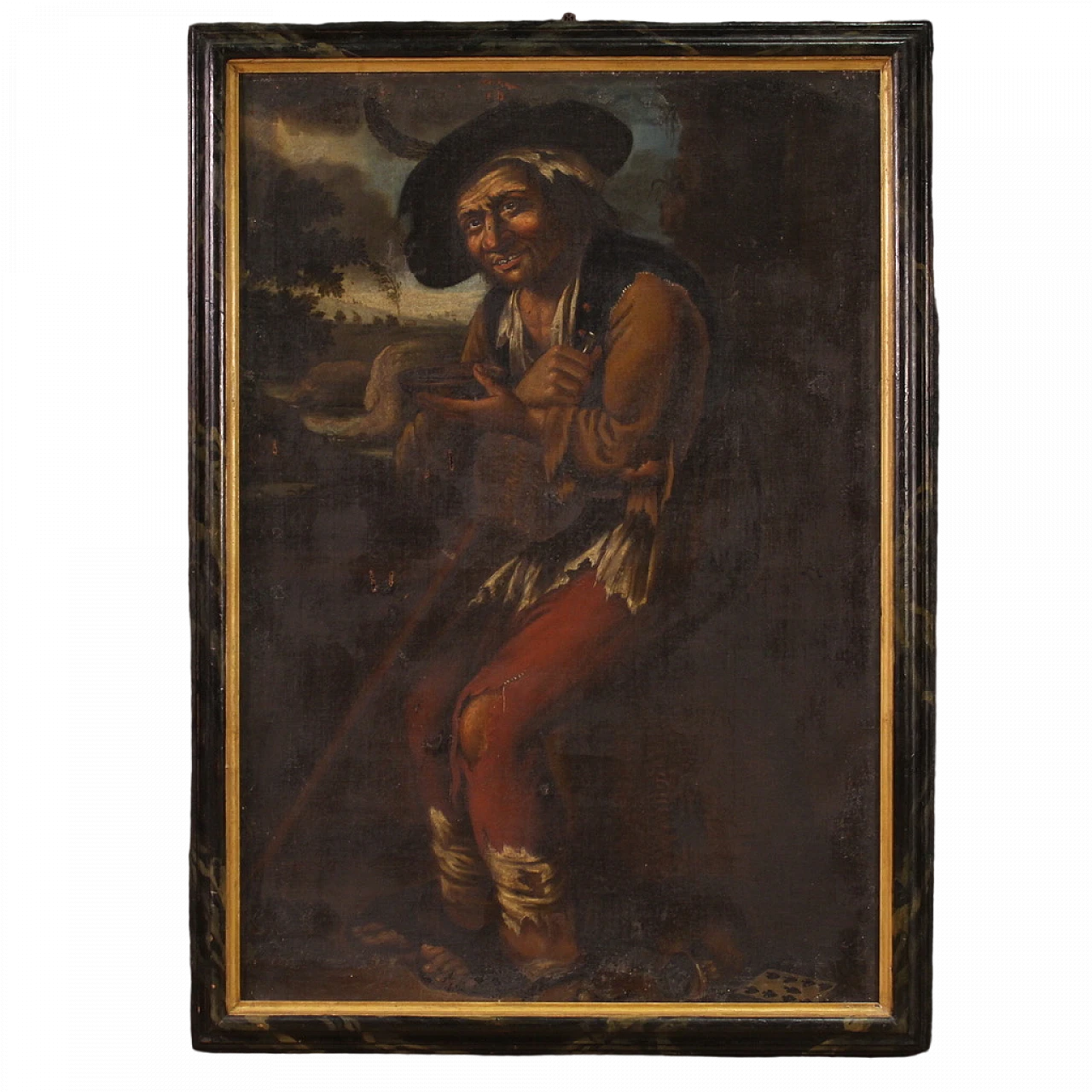 Portrait of Pitocco, oil on canvas, 18th century 16