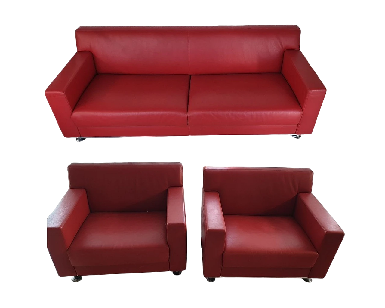 Divano e coppia di poltrone Dok di Kunihide Oshinomi per Matteograssi 10