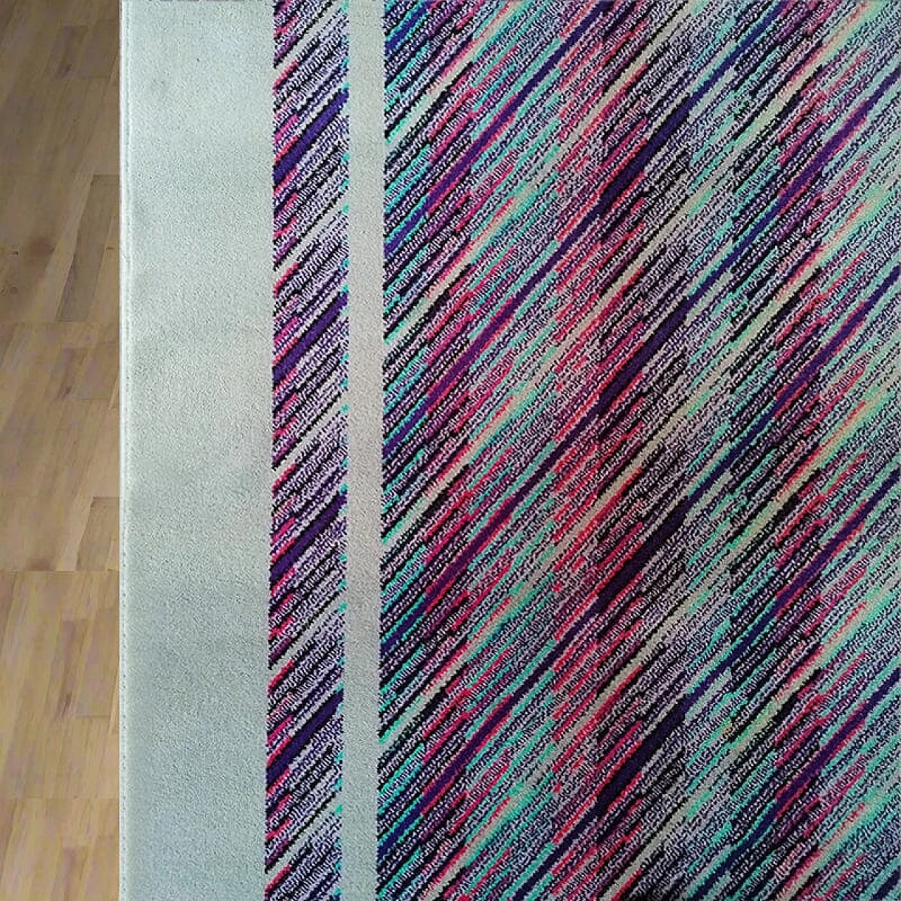 Geometric wool carpet by Missoni for T&J Vestor, 1980s 8