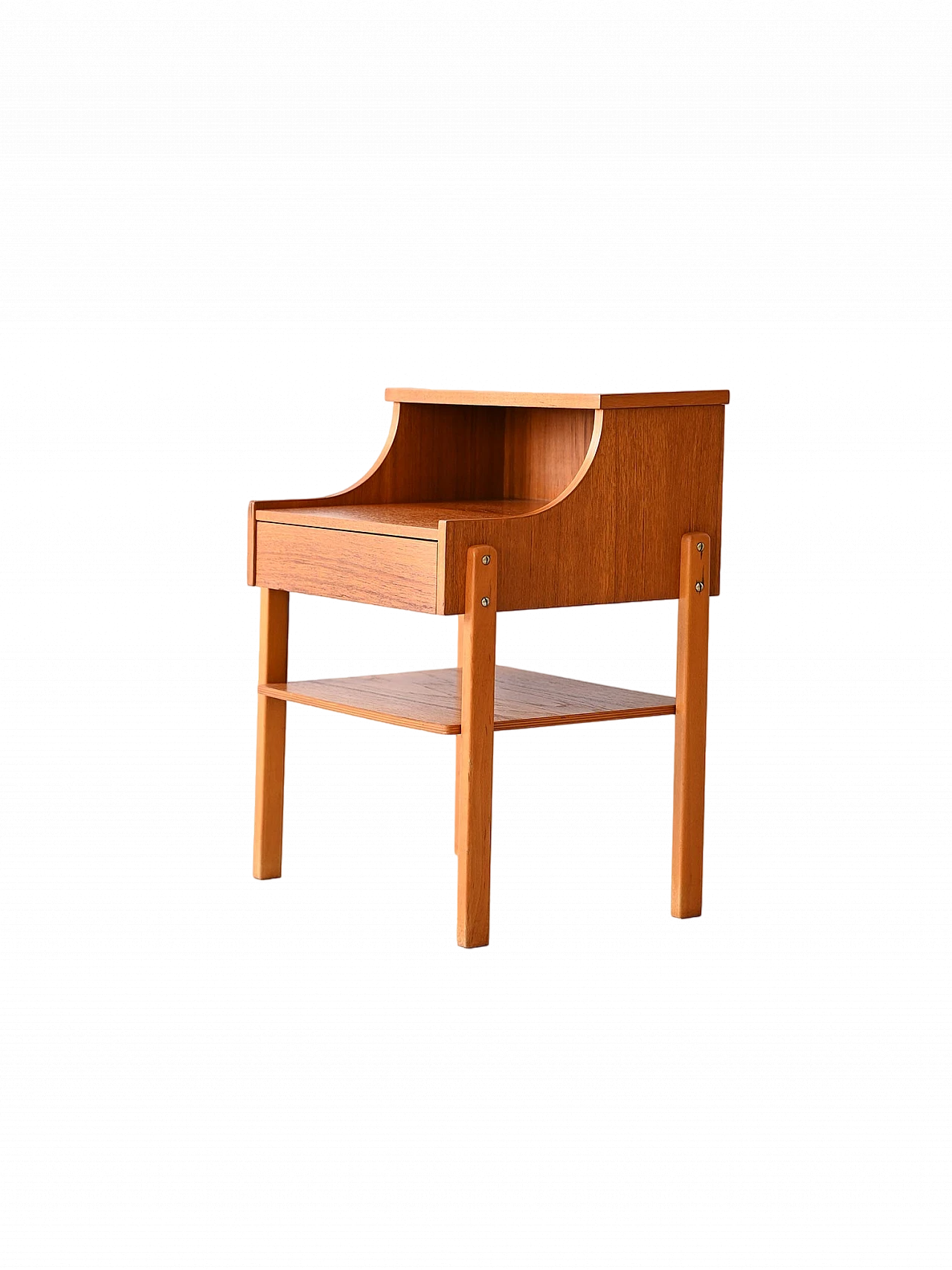 Teak bedside table by Carlström & Co Möbelfabrik, 1960s 12