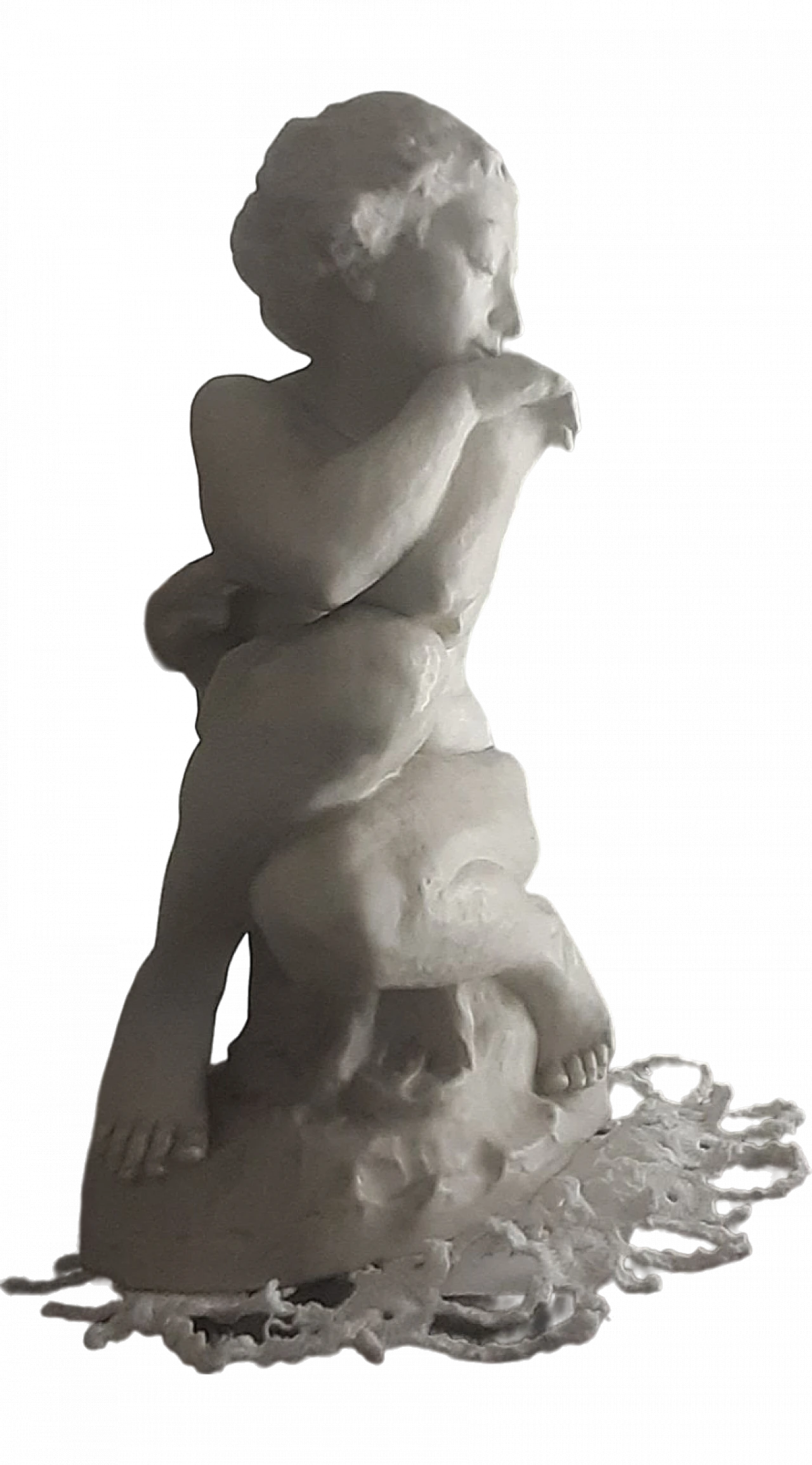 Tutter, female nude, Biscuit porcelain sculpture, early 20th century 7