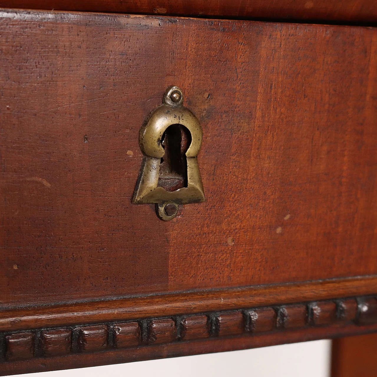 Louis Philippe vanity with mirror in mahogany & marble, 19th century 8