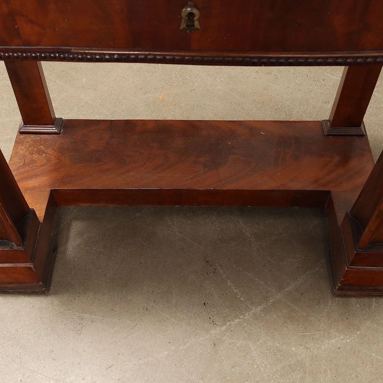 Louis Philippe vanity with mirror in mahogany & marble, 19th century 9