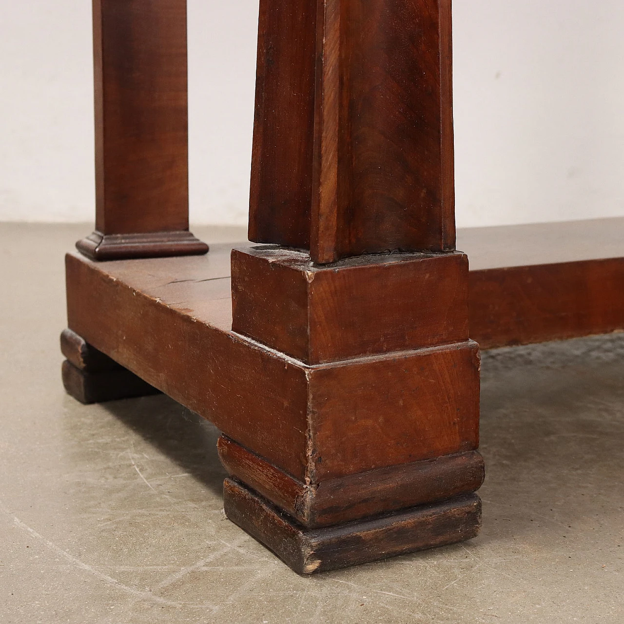 Louis Philippe vanity with mirror in mahogany & marble, 19th century 10