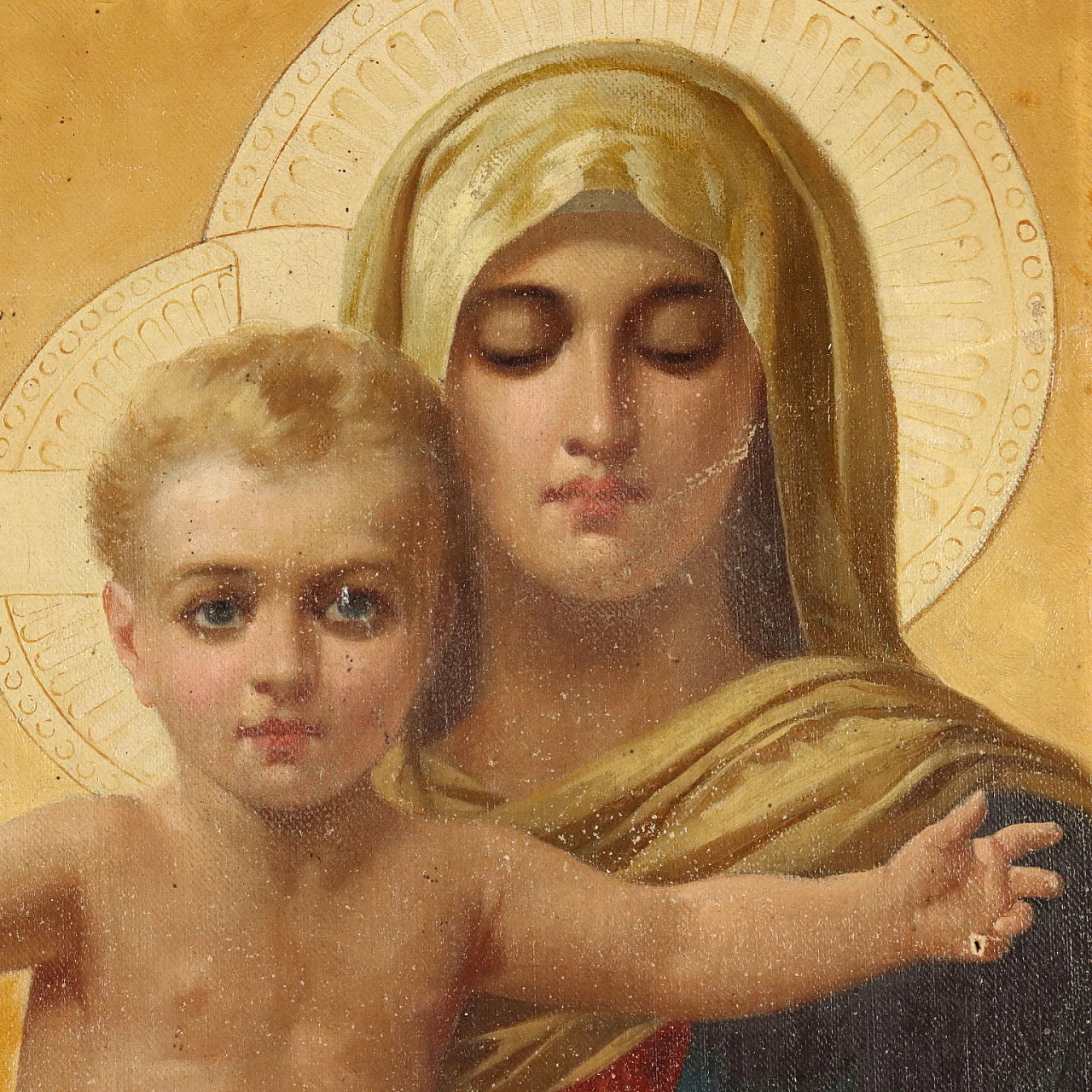 Giuseppe Gennaro, Madonna and Child, oil painting on canvas, 1891 1