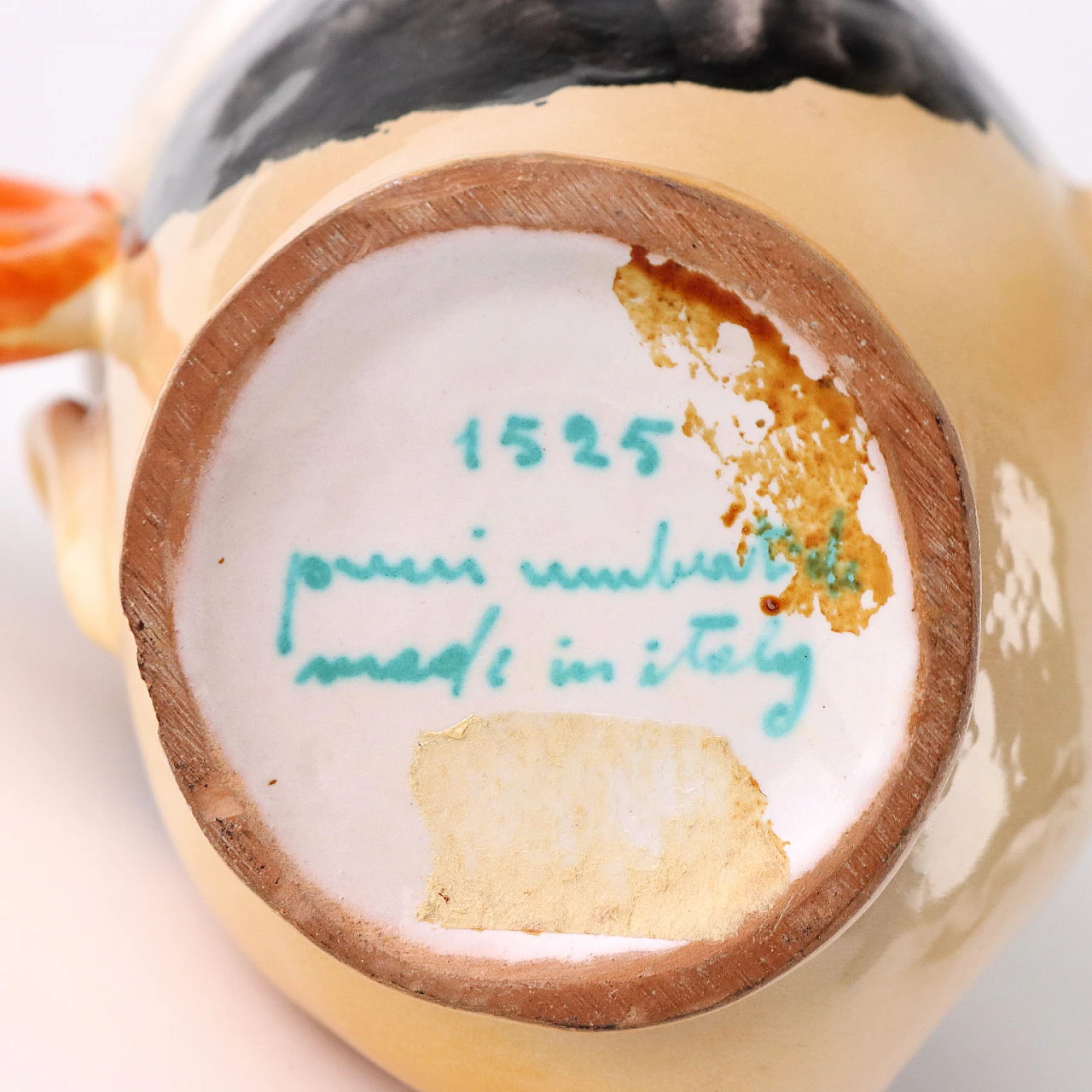 Servizio da liquore in ceramica con testa di Pierrot di Pucci Umbertide 10