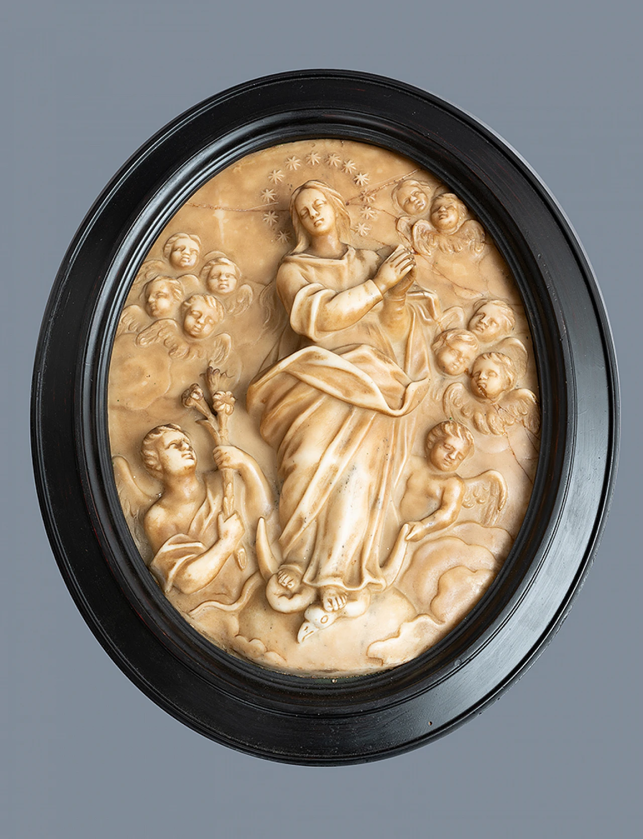 Placca in marmo con Madonna Immacolata, inizio '900 1