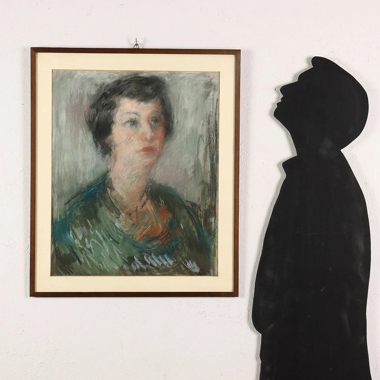 Ezio Pastorio, Ritratto femminile, tecnica mista su carta 2