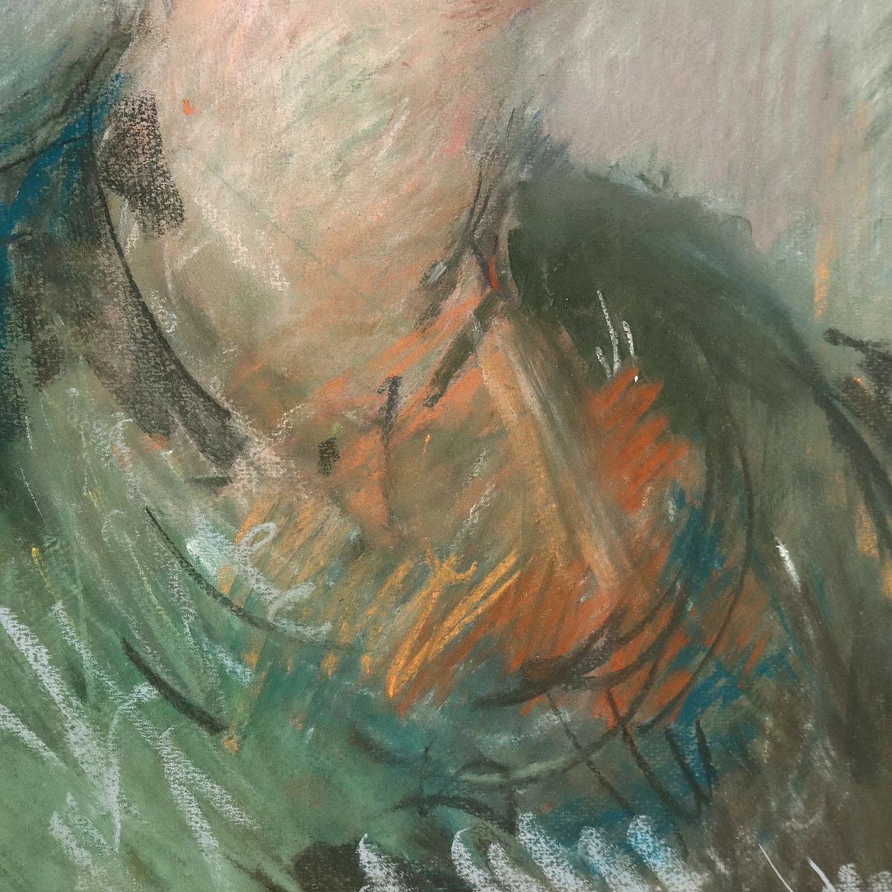 Ezio Pastorio, Ritratto femminile, tecnica mista su carta 4