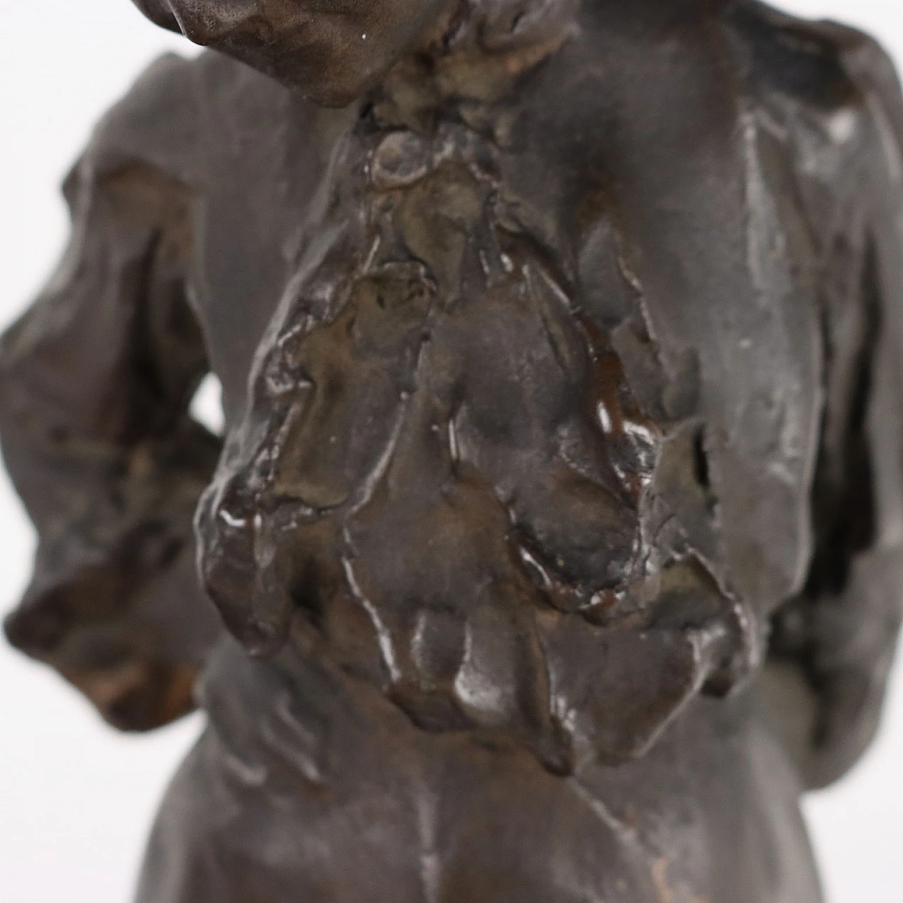 Francesco Pasanisi, female figure, bronze sculpture, early 20th century 4