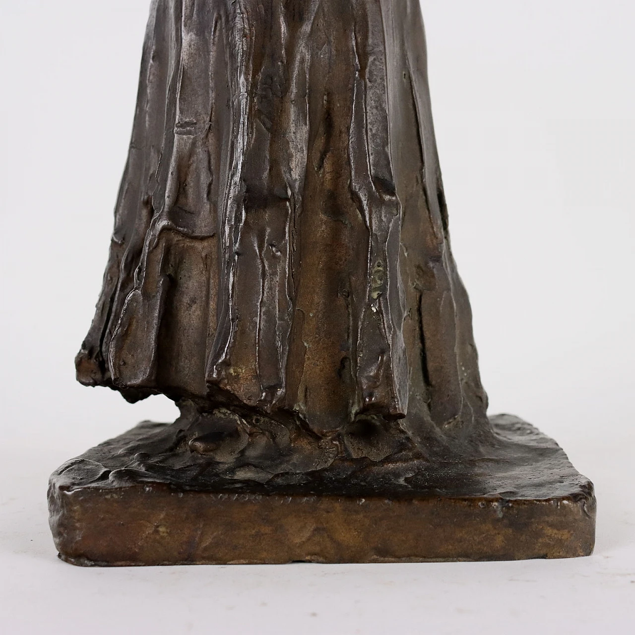 Francesco Pasanisi, female figure, bronze sculpture, early 20th century 5