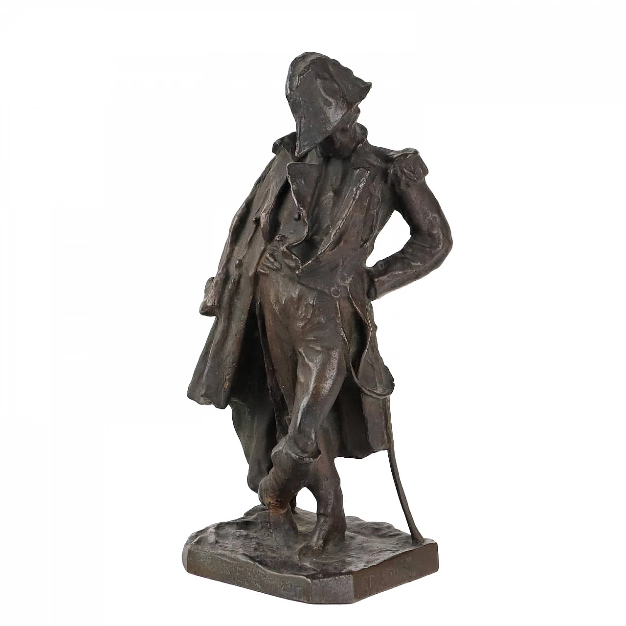 Giuseppe Domenico Grandi, Marshal Ney, bronze sculpture, late 19th century 1