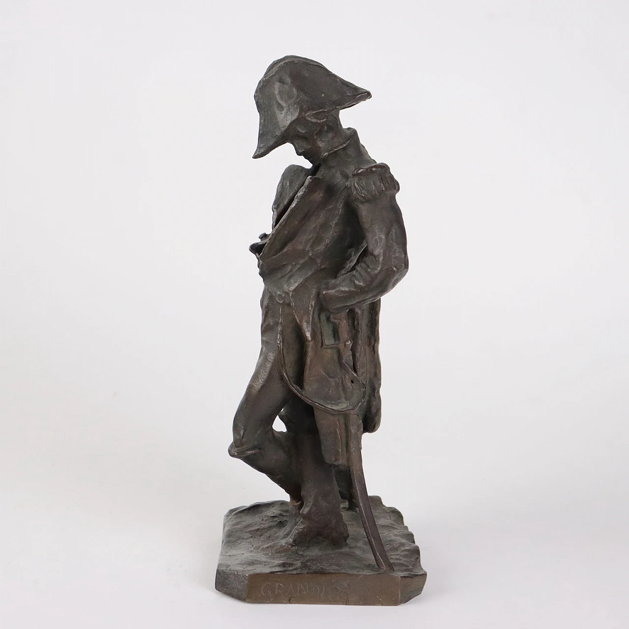 Giuseppe Domenico Grandi, Marshal Ney, bronze sculpture, late 19th century 6