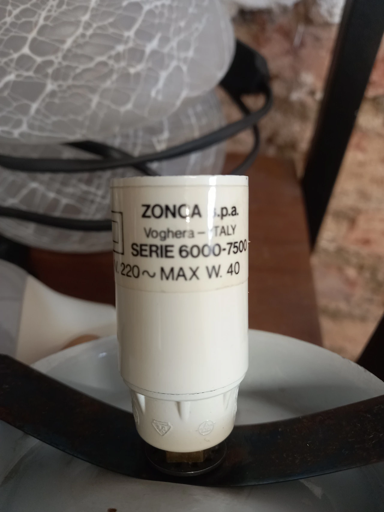 Coppia di abat jour in vetro di Zonca, anni '60 2