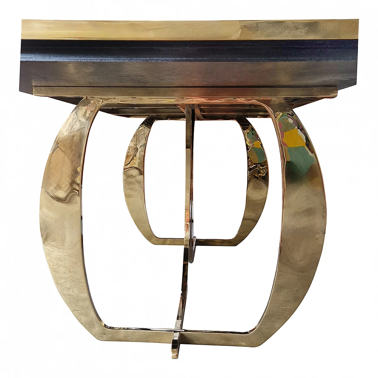 Tavolo con piano in vetro di Murano in stile Mondrian, anni '90 3