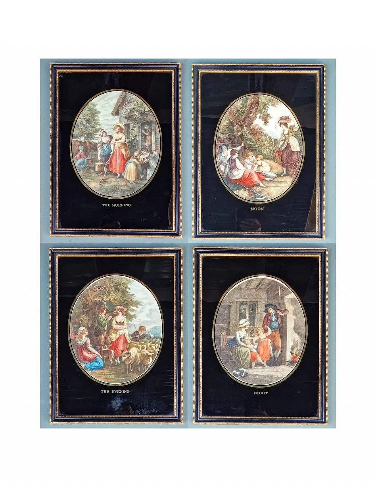 William J. Allingham, The Four Phases of the Day, engraving, 1920s 1