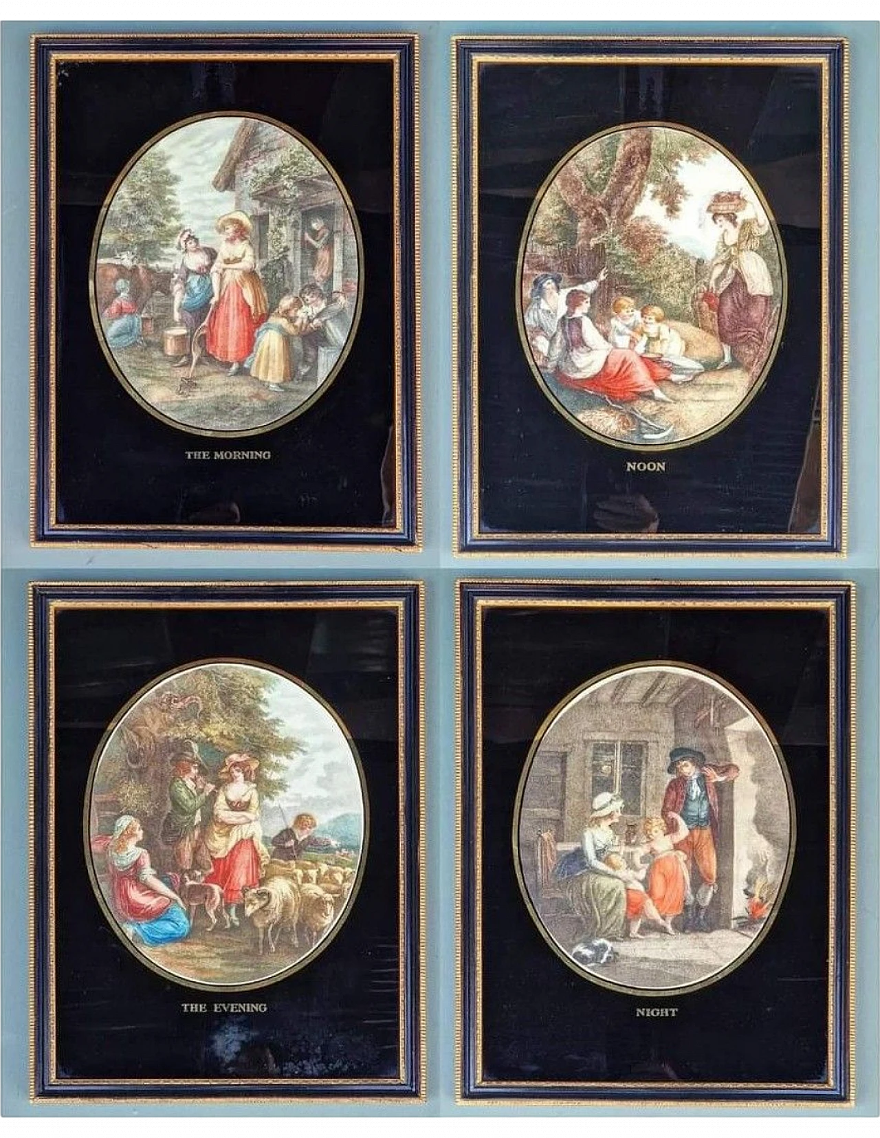 William J. Allingham, The Four Phases of the Day, engraving, 1920s 11