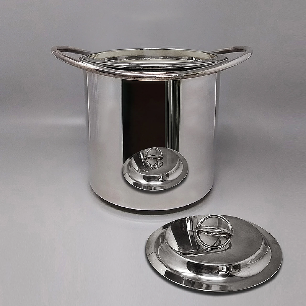 Silver-plated ice bucket by Sheratonn, 1960s 8
