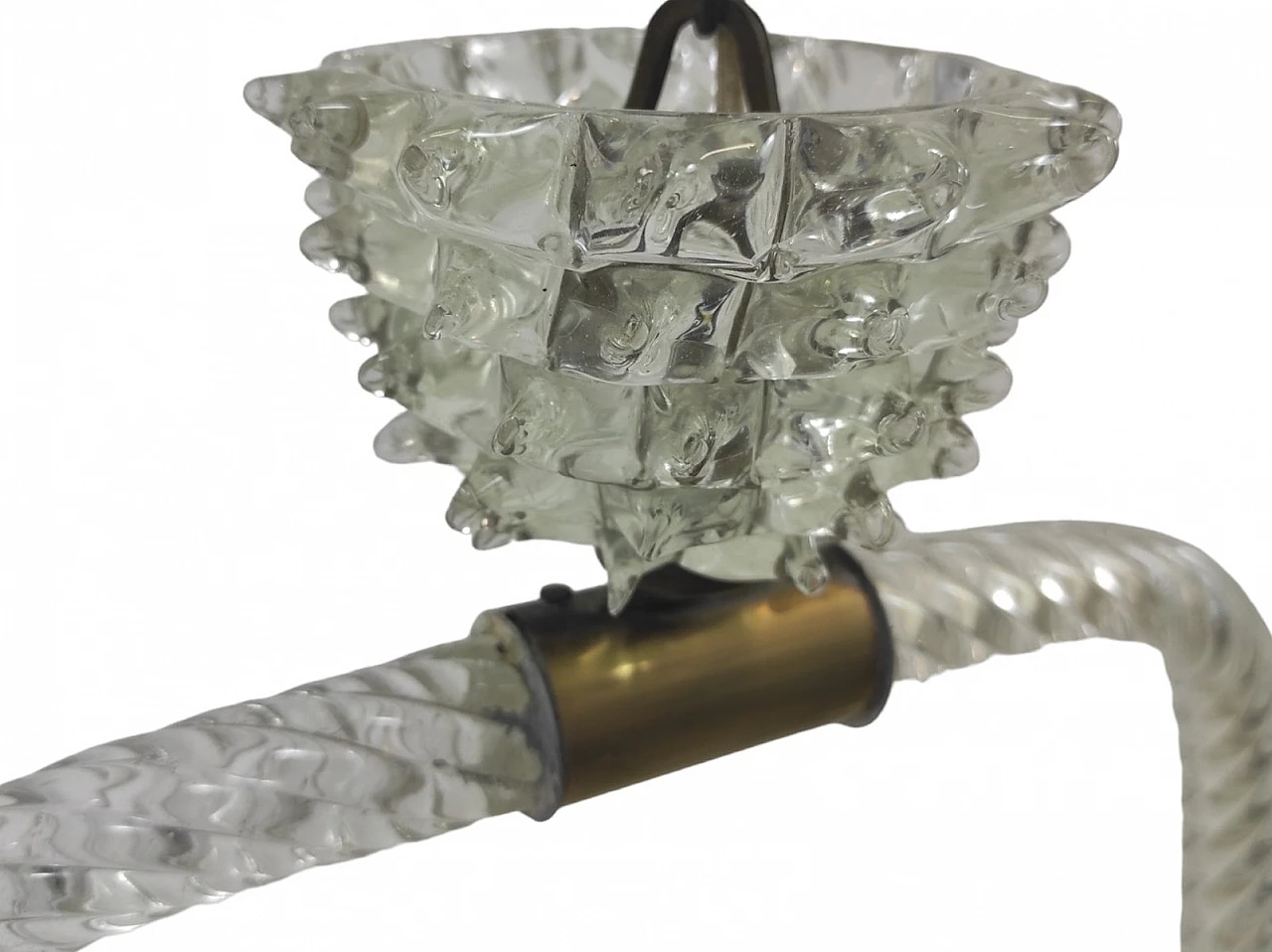 Lampada Art Deco in vetro di Murano, anni '30 5