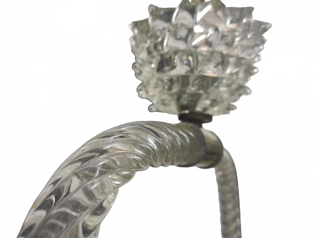 Lampada Art Deco in vetro di Murano, anni '30 6