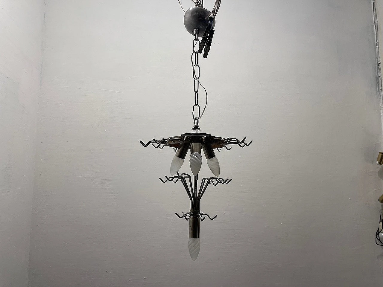 Murano glass tubular chandelier by Venini, 1970s 9