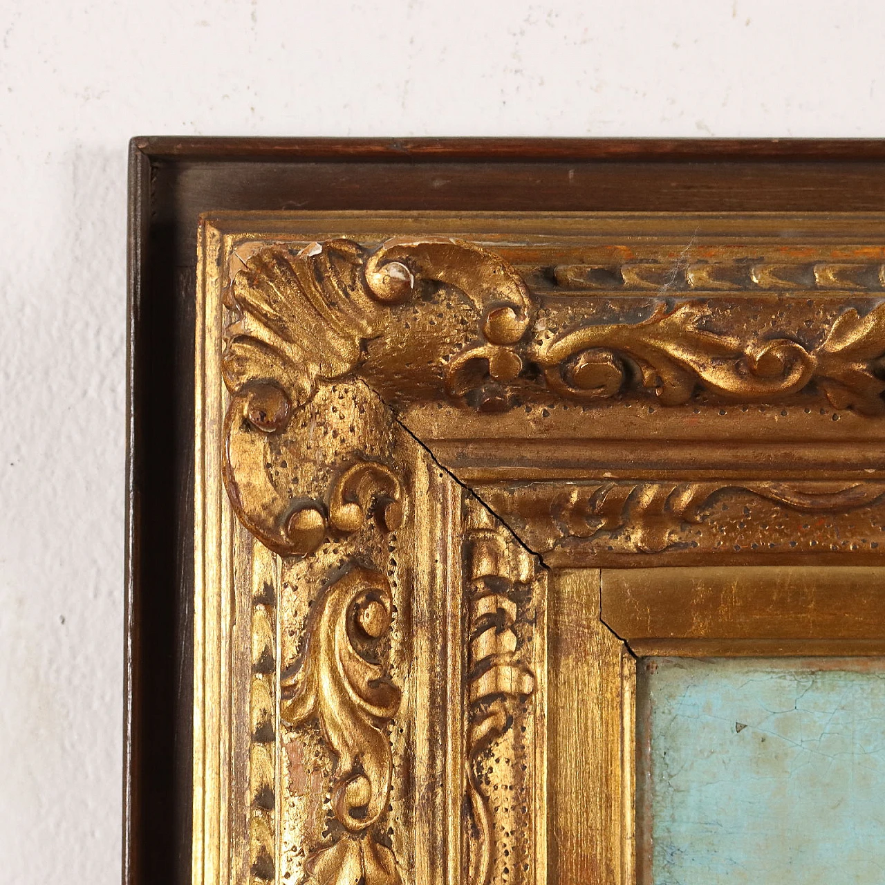 Achille Vertunni, Paesaggio con figure, olio su tela, '800 8