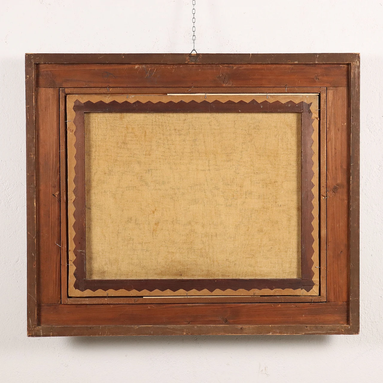 Achille Vertunni, Paesaggio con figure, olio su tela, '800 10