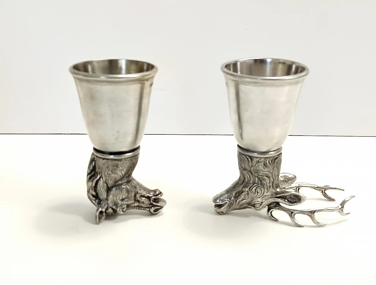 Stirrup cup with moose head by Gucci for Forst, 1970s 2