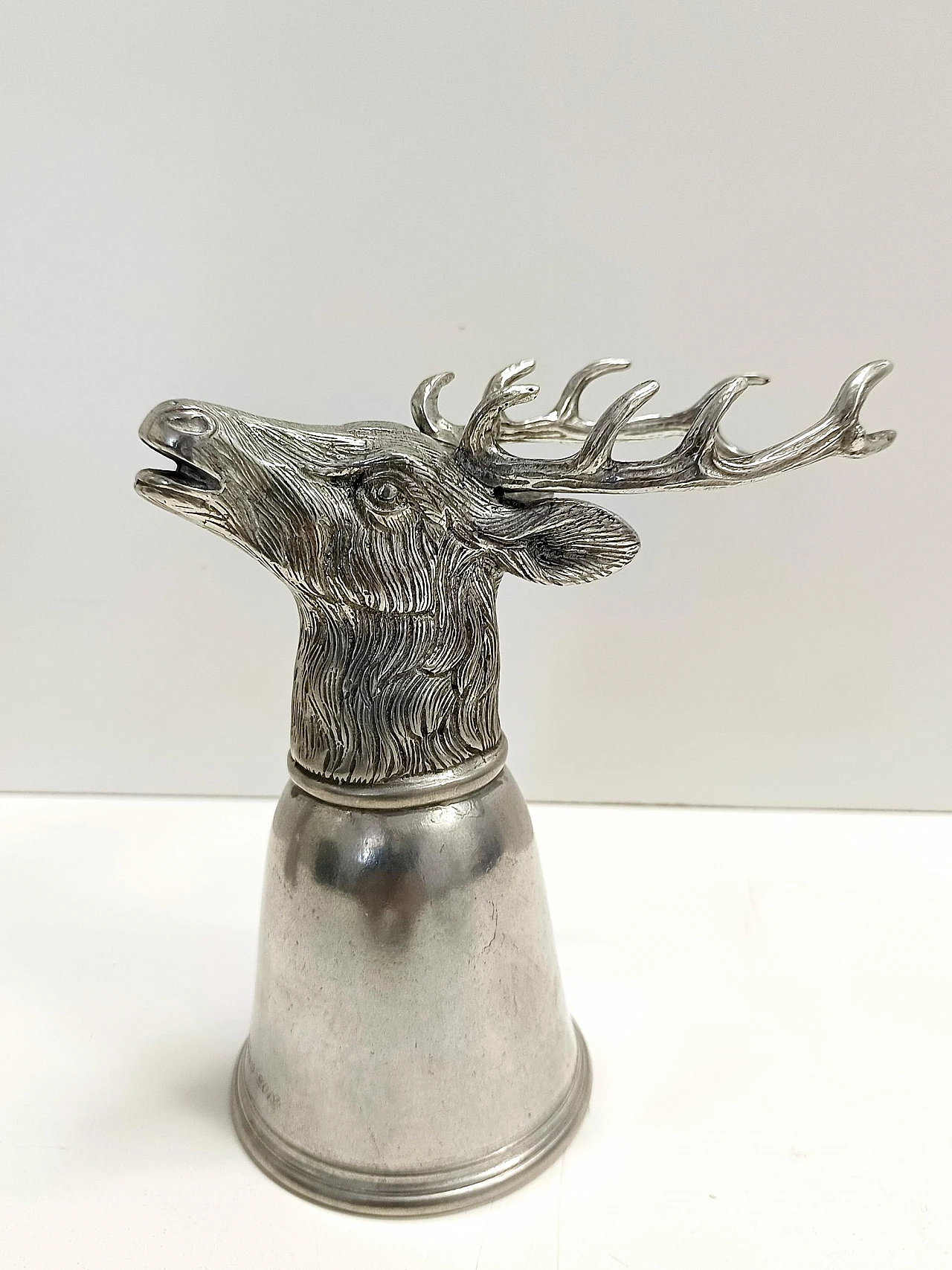 Stirrup cup with moose head by Gucci for Forst, 1970s 6