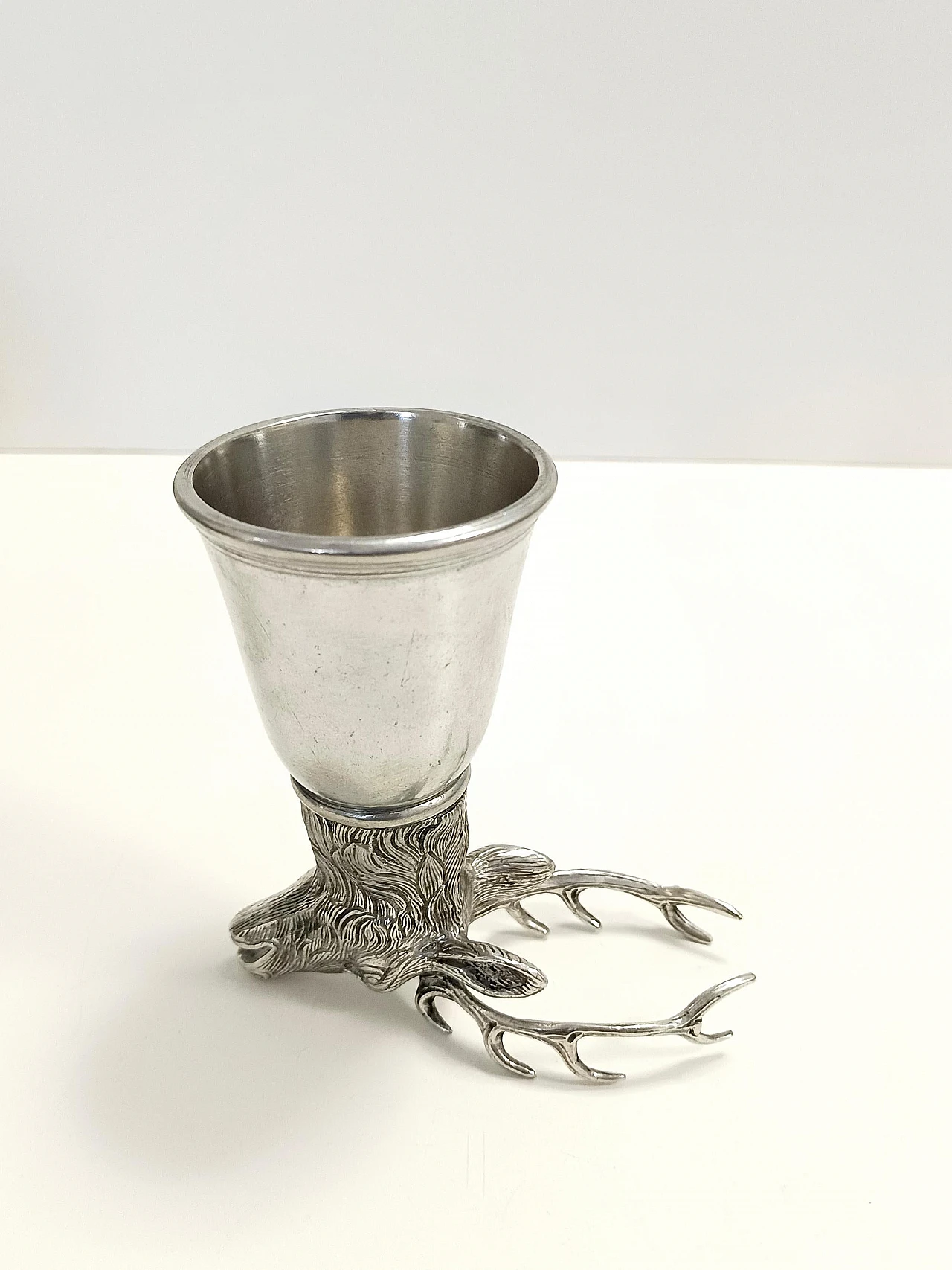 Stirrup cup with moose head by Gucci for Forst, 1970s 7